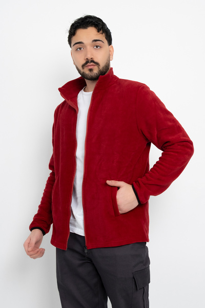 DAŞ ÜNİFORMA Unisex Anti-Pilling Non-Pilling Standard Fit Full Zipper Cold-Proof Fleece Cardigan
