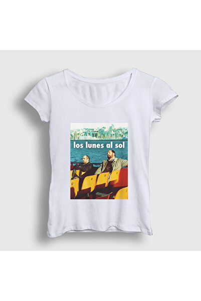 Presmono Women's White Los Lunas Al Sol Javier Bardem Cinema T-Shirt 582971Tt