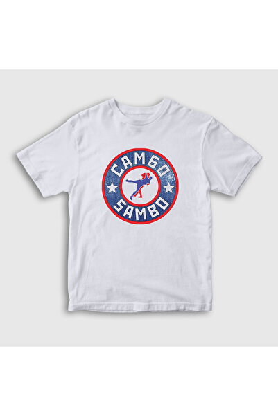 Presmono Unisex Kids White Symbol Ufc Mma Fighter Sambo T-Shirt 583969Tt