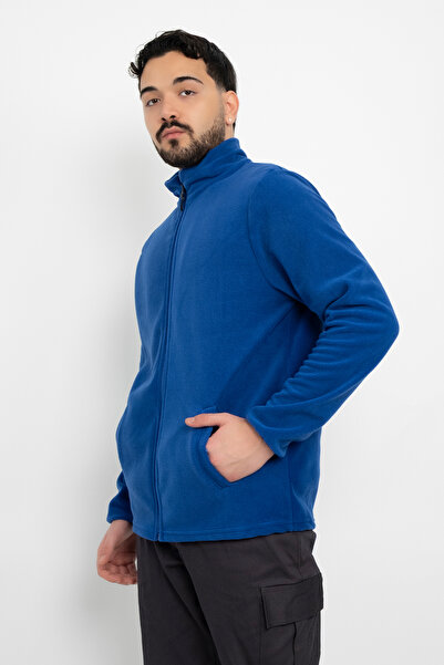 DAŞ ÜNİFORMA Unisex Anti-Pilling Non-Pilling Standard Fit Full Zipper Cold-Proof Fleece Cardigan