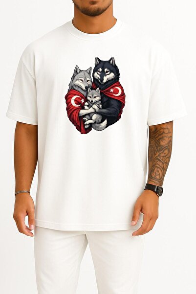 Bahriyeli Collection supradimensionat Mamă - Tată și copil Turan Kurt și stea...