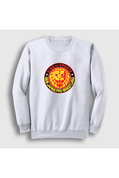 Presmono Unisex White Njpw Wrestling New Japan Pro Wrestling Sweatshirt 583398Tt