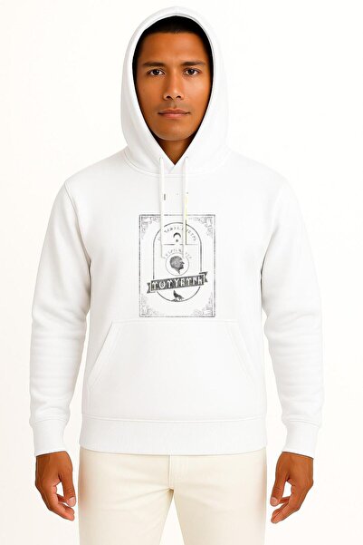 Bahriyeli Collection Hooded Göktürk Atatürk Inscription Printed Unisex Sweats...
