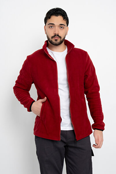 DAŞ ÜNİFORMA Unisex Anti-Pilling Non-Pilling Standard Fit Full Zipper Cold-Proof Fleece Cardigan
