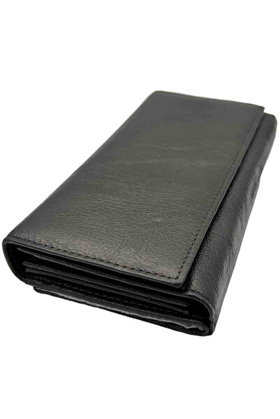 Micutz Women's leather wallet, Pure Elegance Collection, Black color