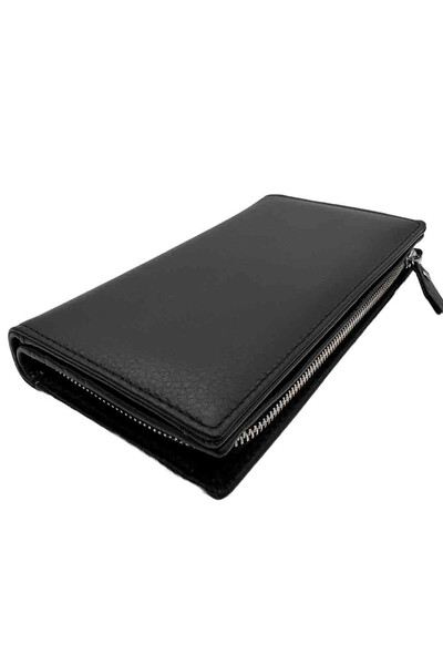 Micutz Women's Genuine Leather Wallet: Vogue Collection, Black Color