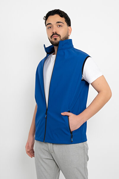 DAŞ ÜNİFORMA Unisex Shaved Anti-Pilling Fleece Vest with Pockets Standard Full Zipper Cold-Proof Fleece Vest