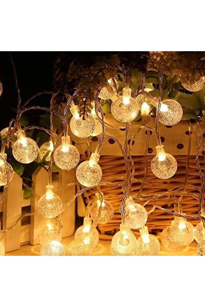 Skygo 5M 28 Led Kristal Top Gün Işığı Şeffaf Kablo Fişli Eklemeli MZ-18-14