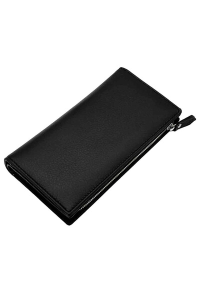 Micutz Women's Genuine Leather Wallet: Vogue Collection, Black Color