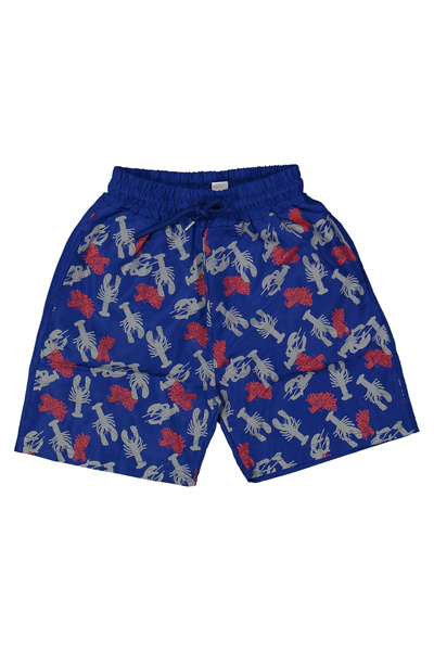 HEKİ Baby & Kid Crab Patterned Men's Swim Shorts