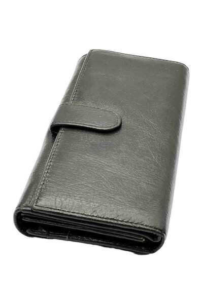 Micutz Women's leather wallet, Pure Elegance Collection, Gray color