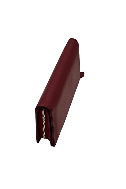 Micutz Women's Genuine Leather Wallet: Vogue Collection, Burgundy Color