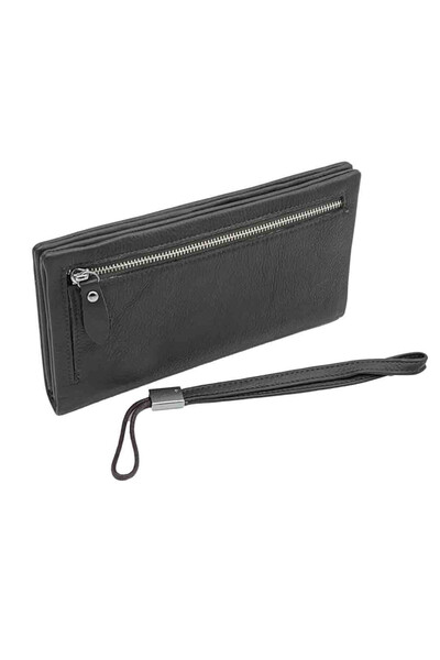 Micutz Women's Genuine Leather Wallet, Marble Collection 2023, Gray Color