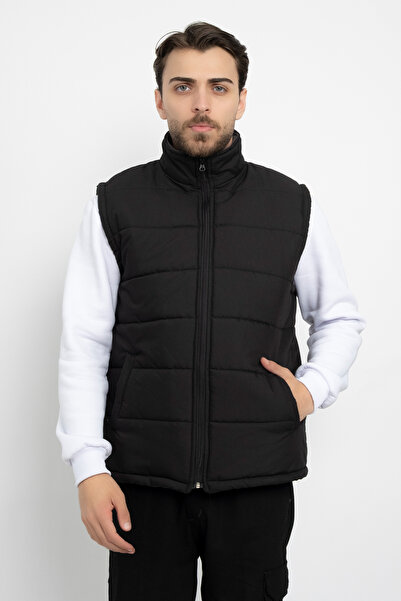 DAŞ ÜNİFORMA Bondit Fleece Inside Waterproof Standard Fit Vest Full Zipper Winter Unisex Vest