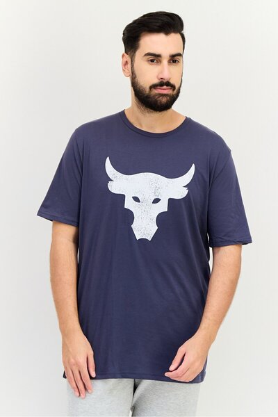 Under Armour Men Loose Fit Short Sleeve Outdoor T-Shirt, Slate Blue