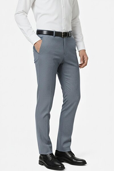 Günce Men's Regular Fit Fabric Trousers Lycra Fabric Bgl-St05034