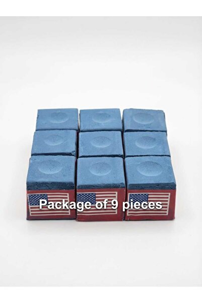 Fstyle Professional Billiard Cue Chalk - 9 Pieces - To enhance grip, reduce errors and improve control and accuracy