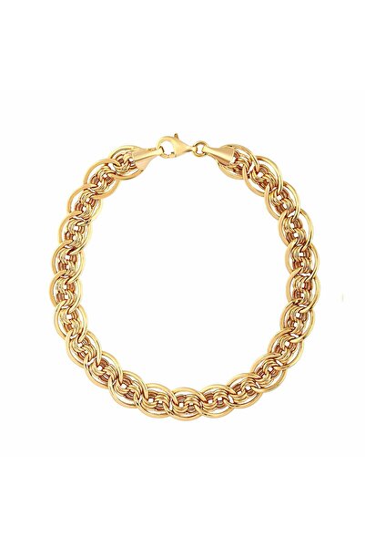 aga kulche AgaKulche Nonna 7,7 mm Altın Bileklik