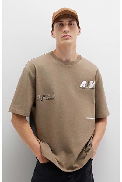 Mavi 0612912 με τύπωμα T-shirt Κοντομάνικο T-shirt Ανδρικό T-shirt ΠΡΑΣΙΝΟ