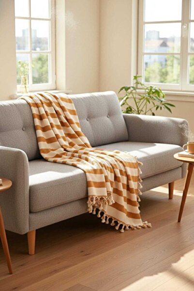 Limitless Natural Cotton, Soft Battal Size Pique, Seat Cover, Multi-Purpose Cover 240X260 Cm.