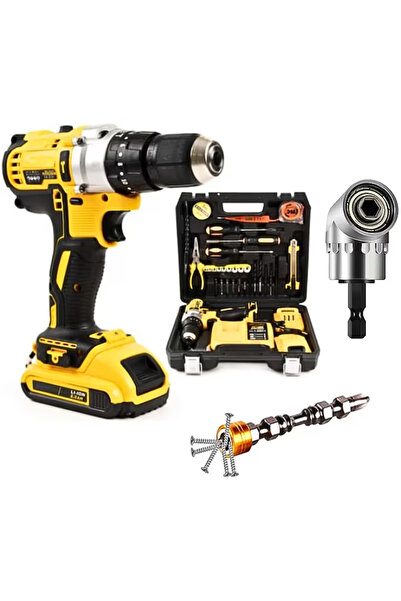 OEM APF® Cordless Drill Set with 2x48V Lithium Rechargeable Batteries, Carrying and Storage Box