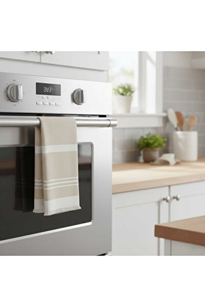 MORENELLE AURA Pamuklu Mutfak Havlusu Püsküllü Emici El ve Kurulama Bezi