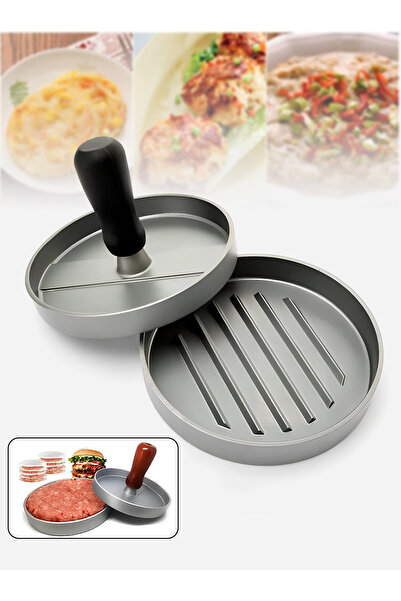 Greneric مكبس لحم البرجر من ليون هوم كيتشن، قالب فطيرة دائري، صانع فطائر الإفطار