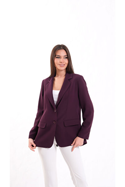 Sevda Etek Blazer Krep Ceket