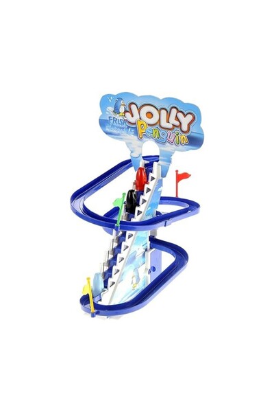Jolly CANDA OYUNCAK Penguen Kaydıraklı Işıklı Sesli Dön Dolaş Kaydıraklı