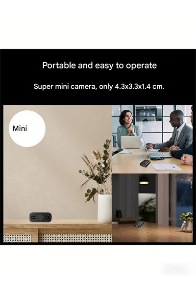 Philips Mini Wireless Hidden WiFi Webcam 1080P Full HD - Plug-In Motion Detection Night Vision