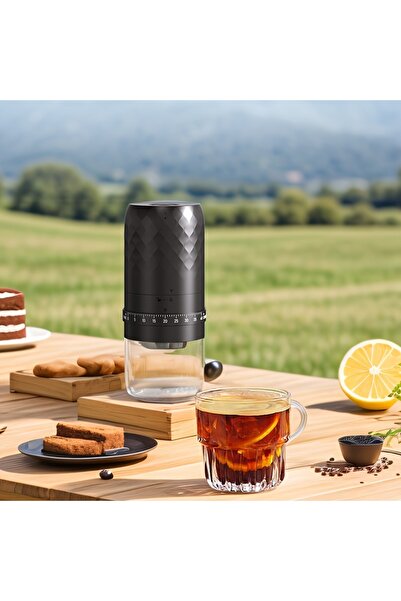 Generic Portable Rechargeable Electric Coffee Grinder, Adjustable Coarseness, USB Charging, 60RPM