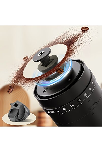Generic Portable Rechargeable Electric Coffee Grinder, Adjustable Coarseness, USB Charging, 60RPM