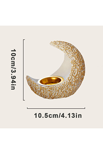 Generic Ramadan Moon Incense Burner, Arabic Calligraphy Decor, Islamic Home Decoration for Eid & Ramadan