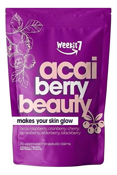 weekit7 Acai Berry Beauty - 5g x 7 (acai, raspberry, cranberry, cherry, strawberry, elderberry, blac