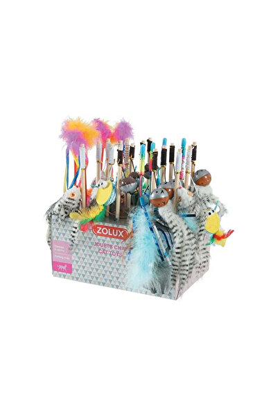 Zolux Cat Fishing Rod Toy - Assorted Shapes (1 piece)