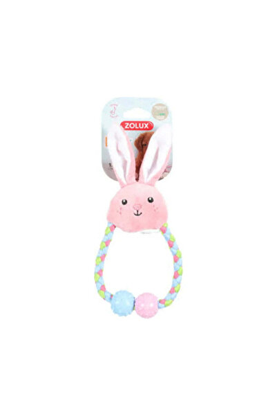 Zolux Bobby Tiny Panda Toy with Pink Rope