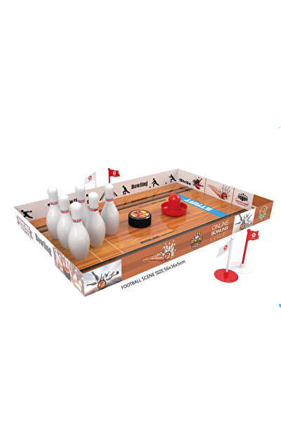 Toysea Kids Mini Bowling Game Set with Pins, Ball & Launcher, Fun Indoor Tabletop Sports Toy