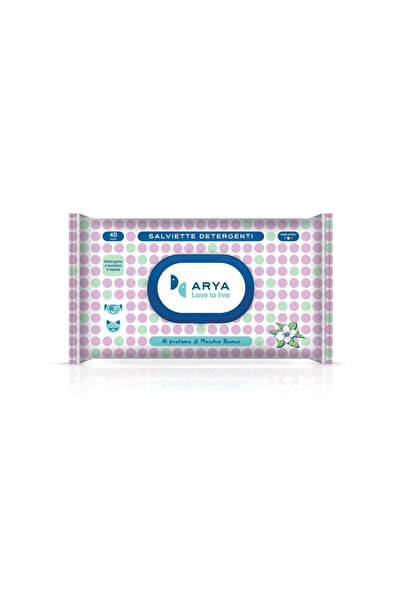 Arya Wet Wipes White Musk 30×20 cm 40 pcs