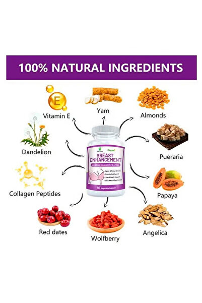 Wins Town Powerful Enhancer Supplement for Rapid Bust Growth and Enlargement, 60 Capsules