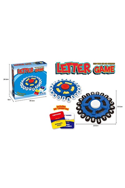 Toysea Crazzy Letter Game, Spinning Word Challenge, Fast-Paced Family Fun for Kids