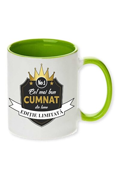 CRD PRINT Personalized mug with print "Best Brother-in-law", Green, Ceramic, 330 ml,