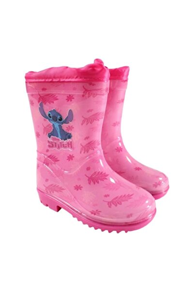 Barbie - Lilo & Stitch Boots for Girls, Size 28, Rubber, Waterproof, Pink