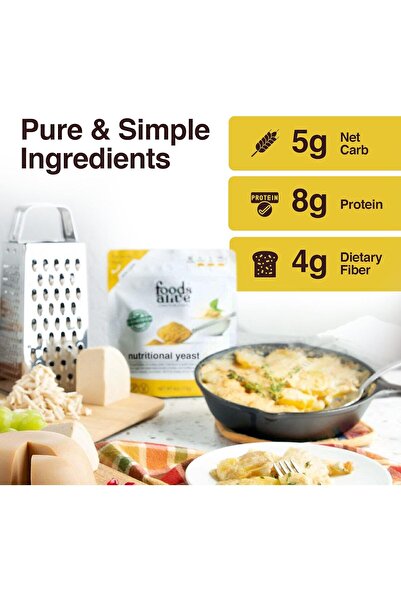 Foods Alive Nutritional Yeast 170 g, L-Carnitine, Powder