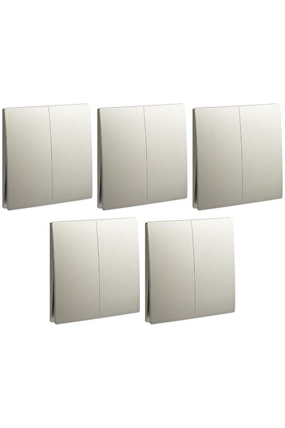 Raco مفتاح ليجراند ماليا سينسز، لون الشمبانيا، أطراف لولبية، 16 أمبير 250 فولت، عبوة من 5 قطع (2 عصابة 1