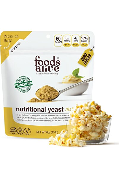 Foods Alive Nutritional Yeast 170 g, L-Carnitine, Powder