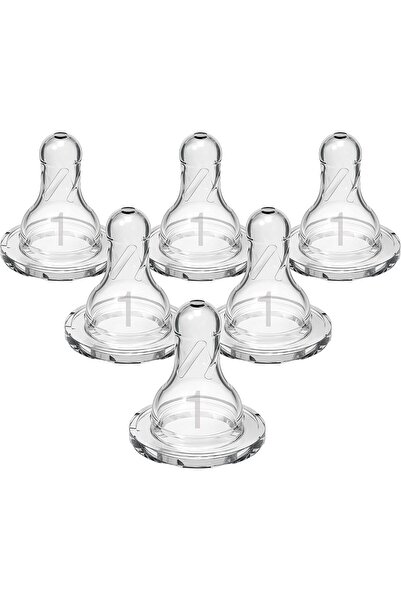 Dr.Brown's Dr. Brown's Natural Flow Nipple, Level 1 (Slow Flow) - Narrow, Silicone, Pack of 6