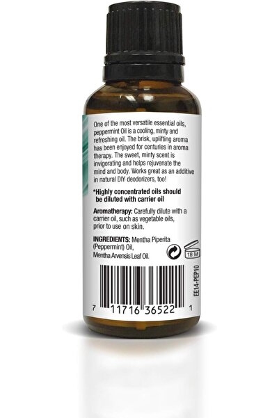 ethereal nature 100% Pure Peppermint Essential Oil, 30 ml