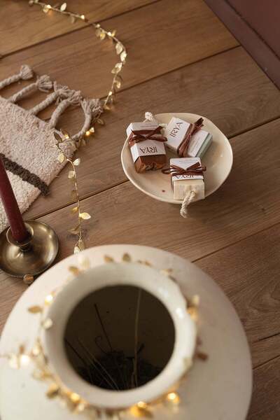 İrya Marble Single Bath Mat 100% Cotton 50X80 Brown