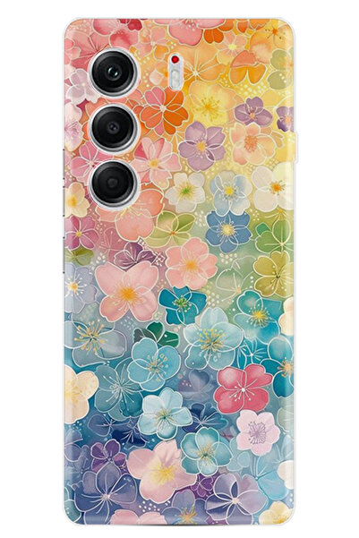 TECNO Camon 40 Pro Kılıf Boutique Baskılı Resimli Şahane Çiçekler Pcode -063