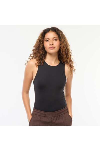 KİABİ Microfibre body with cutaway arms BLACK